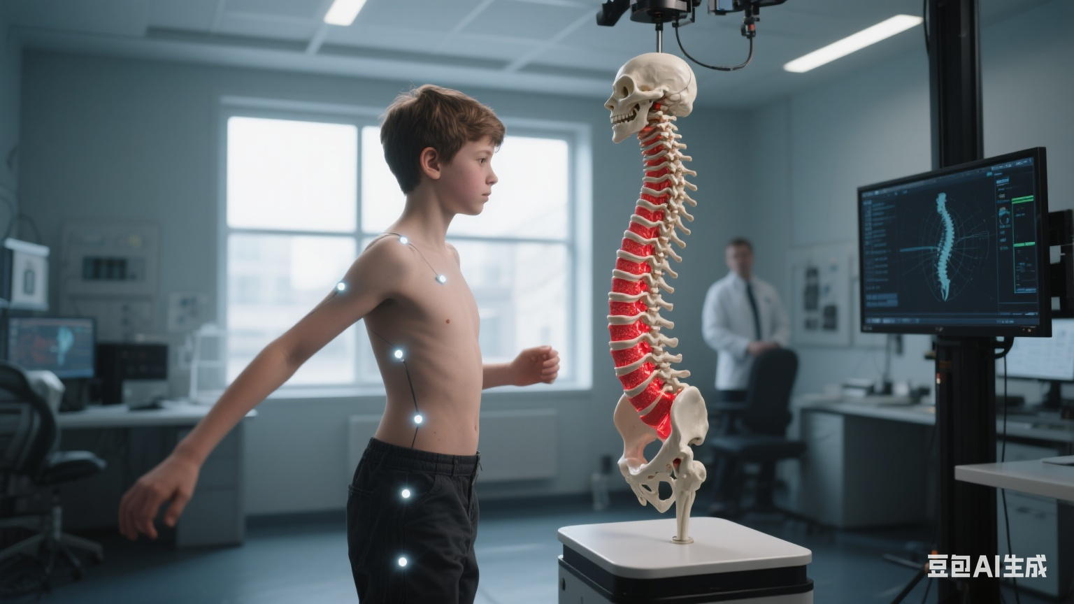 青少年脊柱側(cè)彎病因